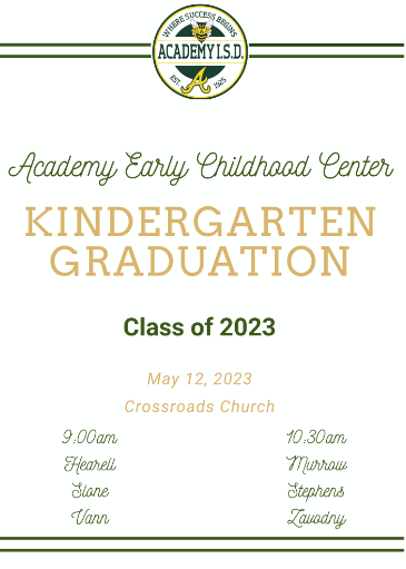  Kindergarten Graduation