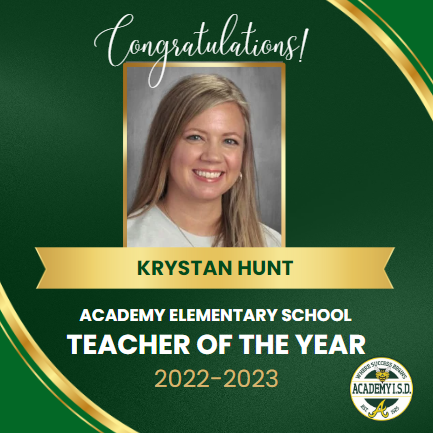  AES Teacher of the Year - Krystan Hunt