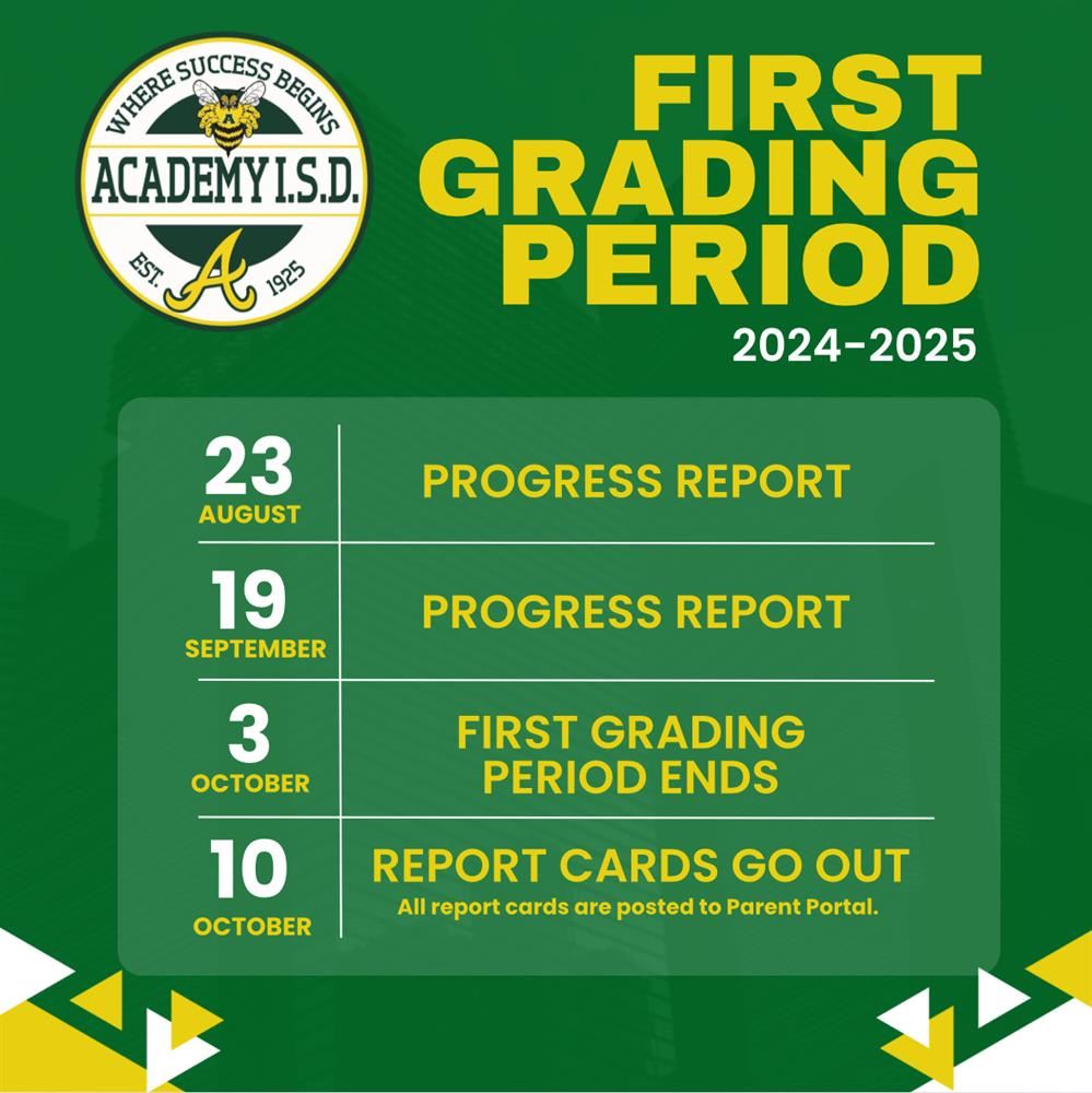 First Grading Period for 2024-2025
