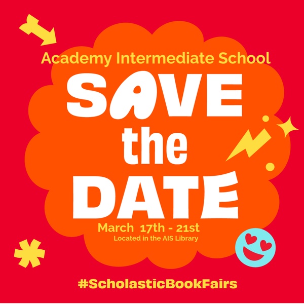  Scholastic Book Fair is March 17-21!