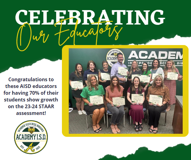  Celebrating the student growth of our students on the 23-24 STAAR assessment!